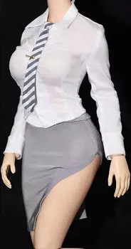 Масштабная фигурка в стиле GS, совместимая с телом TBLeague, галстук для офисной леди, секретарши, голова и одежда не серые [TOYBARJAPAN] 1/6 и т. д.. (тело,