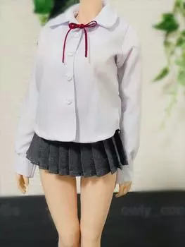 scale action figure pleat style high school girl JK sailor suit and socks set and head not [TOYBARJAPAN] 1/6 (body included)