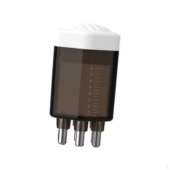 Расческа для кожи головы, Щетка для головы, Массажная, Направляющая для нанесения жидкости, Простая в использовании, Для нанесения средств на волосы для женщин белый