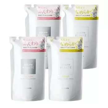 Scalp D Beaute Лечебный шампунь для кожи головы Сменный блок 2 шт. Лечебный набор Сменный блок 2 шт. Набор из 4 шт. Enfer Scalp D для женщин и (Смешанный объем)