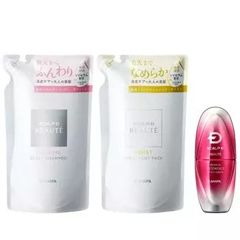 Scalp D Beaute Mix Volume Set Refill Shampoo Treatment Pack Hair Growth Agent Scalp D Shampoo for Women Dandruff Itching Amino Acid Hair Growth Anfa