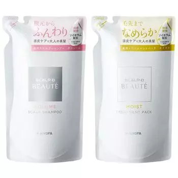 Scalp D Beaute Mixed Volume Set Refill Volume Shampoo Moist Treatment для женщин Plant Angfa по 300 мл [квази-лекарство] (Лекарства и упаковка) [Амино