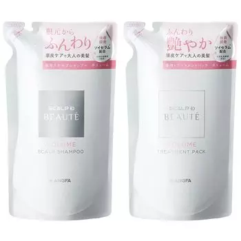 Scalp D Beaute Volume Set Refill Шампунь для женщин Angfa 300 мл каждый [Квази-лекарство] (Лекарства и упаковка) [Аминокислоты/Кожа головы