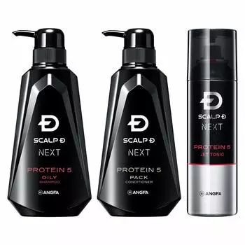 Scalp D Next Protein 5 Scalp Шампунь для жирной кожи головы Кондиционер для волос для жирной кожи Anfa для мужчин, 3 предмета (Шампунь и тоник)