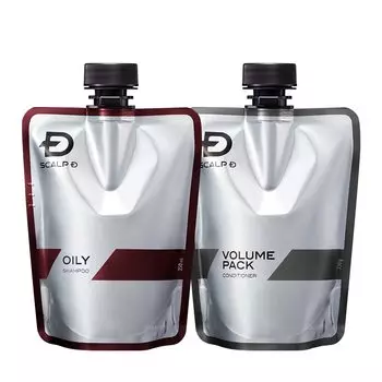 Scalp D Шампунь для замены масляного набора для жирной кожи аминокислоты Сделано в Японии Enfer увлажняющий мужской 2-х предметный (Шампунь и Кондиционер) Квази-лекарство