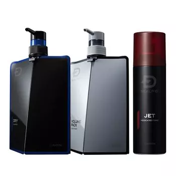 Scalp D Шампунь Dry Set Кондиционер для роста волос для сухой кожи Аминокислоты Сделано в Японии Мужской 3-х предметный (Шампунь и & Агент) Квази-лекарство