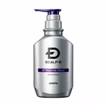 Scalp D Шампунь Strong Oily Super Oily Skin ANGFA Лечебный шампунь для кожи головы для мужчин 350 мл Мужской квазилекарственный препарат без силикона