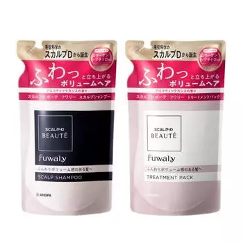 SCALP-DBEAUTE Scalp D Beaute Fluffy Scalp Shampoo & Treatment Pack Refill Women s Scalp Care Scalp Cleansing 300mL About 1.5 months worth Fluffy Hair