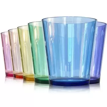 SCANDINOVIA in 600ml Unbreakable Glasses Set of 6 Unbreakable Plastic Cups High Grade Plastic Cups BPA Free Dishwasher and Dryer Safe Unbreakable Cups