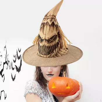 Scarecrow Hat Decoration Headwear Fancy Dress for Theme Party Carnival Event