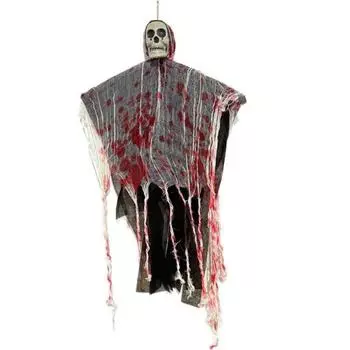 Scary Skeleton Halloween Hanging Skull Spooky Halloween Skeleton Pendant Haunted House Decorations Hanging Skull