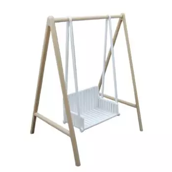 Сцена Модель Кукольный Дом Качели Кресло 1:12 масштабная модель кукольных качелей для детей Wood color