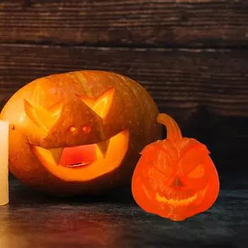 Сцена украшения на Хэллоуин со свечами и вечеринкой в честь Дня благодарения