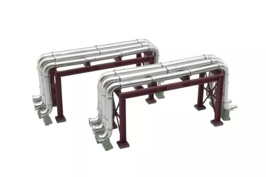 Scenery Accessories Complex F3 Pipe Set x 2 Diorama Supplies 077-3