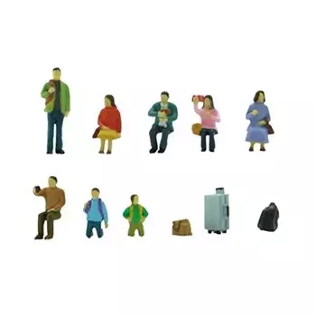 Scenery Collection The Human 134 Railway Passenger A Vacation Diorama Supplies 319856