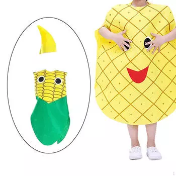 Сценическая одежда на Хэллоуин для взрослых Костюм кукурузы Выступления Фестивали