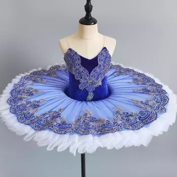 Сценический костюм, юбка для девочек, детский пышный фатин, групповая детская балетная юбка, костюм для танцев, костюм для выступления «Маленькие лебеди» 160