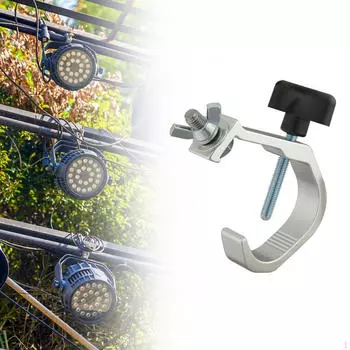 Сценический крюк-зажим из легкого алюминиевого сплава легко устанавливается с помощью фермы DJ