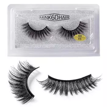 Сценический свадебный макияж 6D трехмерные толстые искусственные норковые накладные ресницы 1 пара