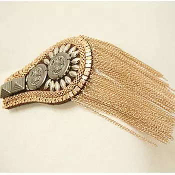 Сценическое выступление кисточка наплечная нашивка костюм платье украшение на плечо цветок аксессуары для костюма Short tassels