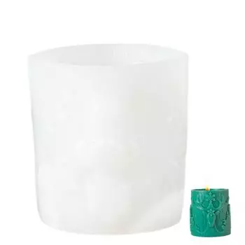 Scented Candle Silicone Mold DIY Handmade Christmas Candle Making Tools Merry Christmas Phrases Pillar Candle Mould X-mas Gifts Children