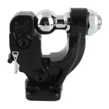 Сцепное устройство с крюком и шаром 2 дюйма, черное порошковое покрытие, 8 тонн, комбинированное сцепное устройство