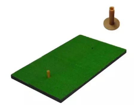 SCGEHA Golf Shot Practice 60cm x 1cm Artificial Includes 2 Tees Mat, Thick, 30cm, Thick, Turf,