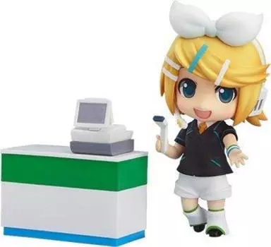 Счастливая лотерея Hatsune Miku 2013 Summer B Prize Nendoroid Kagamine Rin FamilyMart 2013 Ver. Вер. зелёный