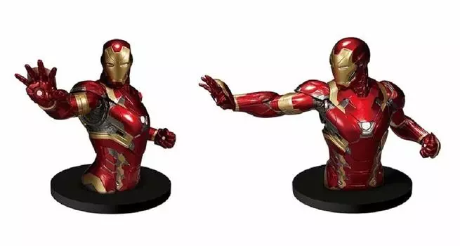 счастливая лотерея MARVEL Civil War A Prize Железный человек Mark 46 Resin Бюст Фигурка мятный