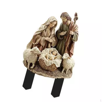 Счастливая семья ландшафтный сад колышек земля 2D дисплей креативный акриловый бонсай патио газон знак Style A