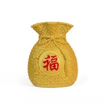 Счастливая сумка, украшение вазы, сумка для денег, цветочная композиция, сушеные трюки, сокровище удачи, поделки из смолы, домашняя праздничная гостиная, крыльцо