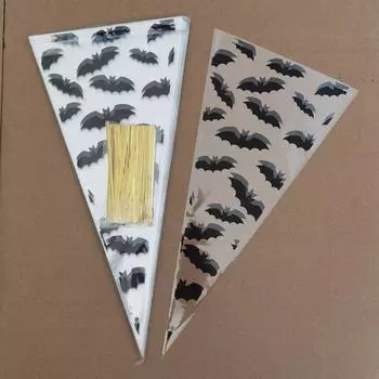 Счастливого Хэллоуина конфеты мешок подарочные пакеты печенья печенье закуски пластиковые упаковочные пакеты Хэллоуин вечеринка украшения принадлежности