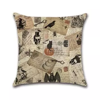 Счастливого Хэллоуина Наволочки Лен Диван Спальня Офис Чехол для подушки Декор Дом Key