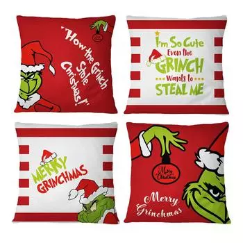 Счастливого Рождества, Наволочка для подушки, 18 X 18 дюймов, Зимний праздник, Наволочка для украшения дивана, Рождественское украшение One Size