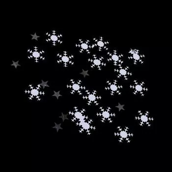 Счастливого Рождества Снежинки Конфетти Разброс Украшение