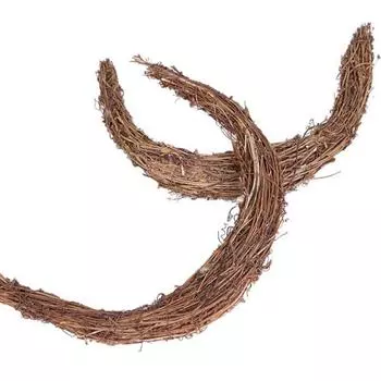 Счастливой Пасхи, натуральные аксессуары, основание в форме полумесяца, сделай сам, венок из ротанга в форме, прекрасный подарок