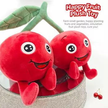 Счастливые посадки фруктов плюшевые игрушки Подарок на день рождения девушки Мягкие игрушки растения Праздничные подарки для девушки Имитация вишни авокадо