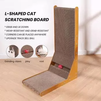 Счастливые, здоровые кошки рождаются в безопасной среде. Наши кошачьи когтеточки L-образной формы изготовлены из гофрированной бумаги, поэтому у вас есть место для игр и отдыха.