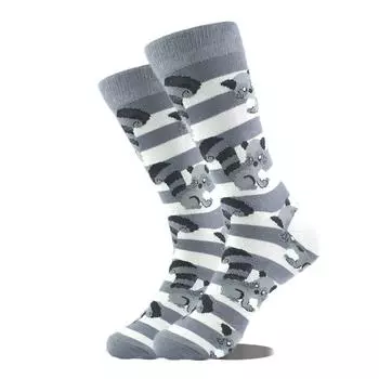 Счастливый Дизайн Ctue Забавные Носки Мужские Животные Пищевой Узор Sokken Забавные Жаккардовые Носки Унисекс Хип-Хоп Скейтборд Носки