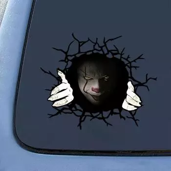 Счастливый Хэллоуин двери автомобиля наклейки на окна автомобиля ужас стены пол стены наклейки дома чёрный