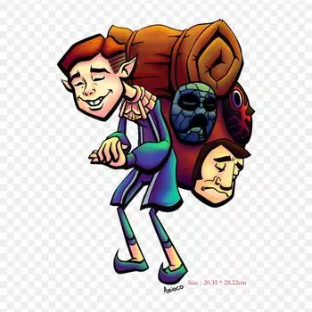 Маска счастливого продавца Легенда о маске Маджоры Счастливая термотрансферная печать виниловые нашивки Наклейка для одежды Аппликации своими руками Моющиеся нашивки