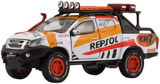 Scherer Designs BM Creations Масштаб Isuzu 2018 Набор аксессуаров RHD Готовая модель 1/64 D-Max Repsol Oil