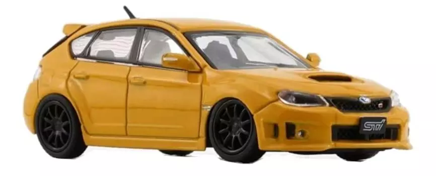 Scherer Designs BM CREATIONS Subaru Impreza WRX STI 2009 Желтый RHD Готовый продукт 1/64