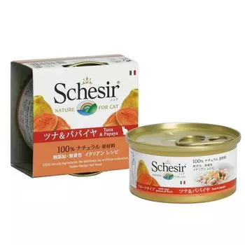 Schesir Cat Tuna Papaya 75g C350 1 case Value & (56 pieces)