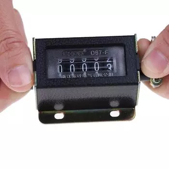 Счетчик 0–99999 D67-F Механический 5-значный счетчик с ручным ручным щелчком