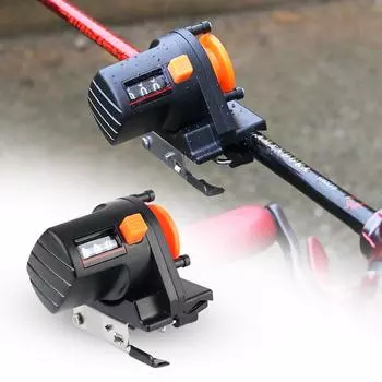 Счетчик калибров портативный инструмент измерения глубины рыболовные снасти счетчик длины рыболовная леска рыболовное оборудование 0-999M чёрный