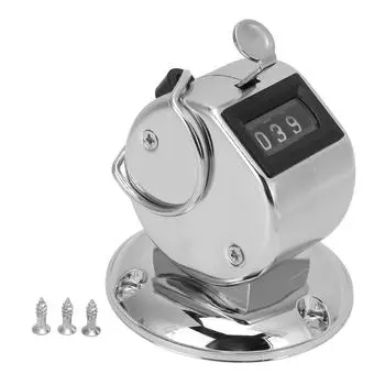 Счетчик кликеров 4 цифры четкие буквы точные ручные счетчики кликеры с металлом для рядов Peo