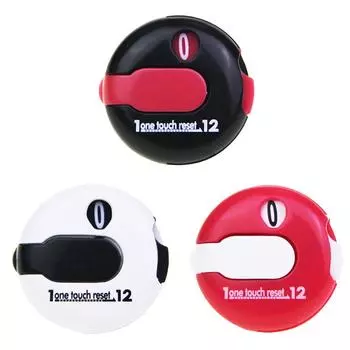 Счетчик ударов для гольфа с зажимом Мини-гольф Счетчики очков до 12 очков Аксессуары для гольфа белый