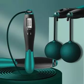 Счетная скакалка, мяч, сталь, ПВХ, скакалка для упражнений, регулируемая беспроводная скакалка, фитнес, тренажерный зал, домашнее спортивное оборудование