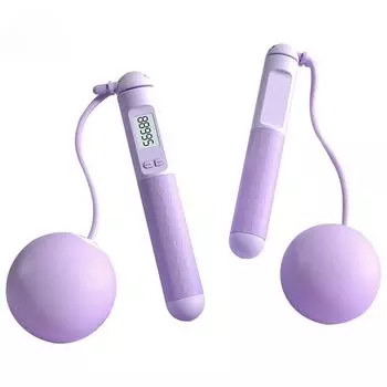 Счетная скакалка с мячом, противоскользящая ручка, беспроводная утяжеленная скакалка для домашнего использования, портативная потеря веса для использования в помещении и на открытом воздухе